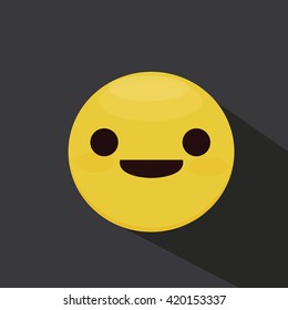 Smiling emoticon with smiling eyes
