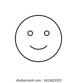Smiling, emotions icon. Simple line, outline vector expression of mood icons for ui and ux, website or mobile application