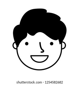 smiling expression boy face happy