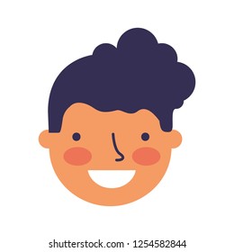 smiling expression boy face happy