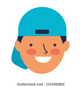 smiling expression boy face happy