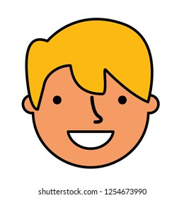 smiling expression boy face happy
