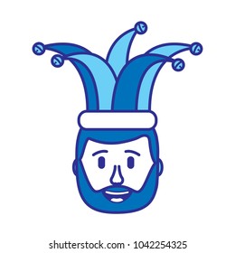 smiling face beard man with hat happy