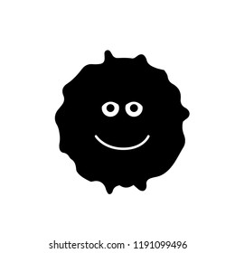 Smiling face. Colored cute emoji . Vector illustration.