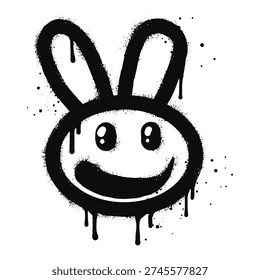 Smiling face emoji rabbit