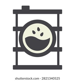 Smiling face emoji trapped behind dark prison bars vector illustration