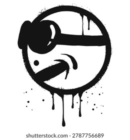 Smiling face emoticon character