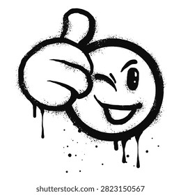 Smiling face emoticon character