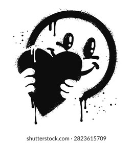 Smiling face emoticon character