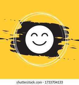 Smiling Face With Smiling Eyes Icon Vector Illustration Eps10