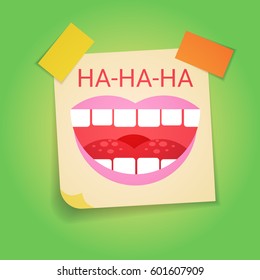 Smiling Face First April Fool Day Happy Holiday Greeting Card Flat Vector Illustration
