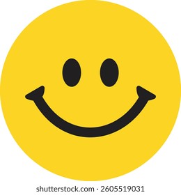 Smiling face icon, cute smile. Happy emotion symbol, emoticon symbol. Vector illustration