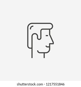 Smiling face icon isolated on background. Character symbol modern, simple, vector, icon for website design, mobile app, ui. Vector Illustration