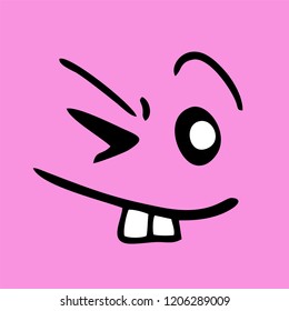 smiling face illustration