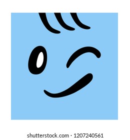 smiling face illustration