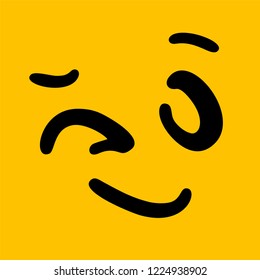 smiling face illustration