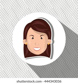 smiling face person design, vector illustration eps10 graphic 