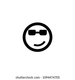 Smiling Face with Sunglasses vector illustration smiley emoji emoticon icon symbol pictogram