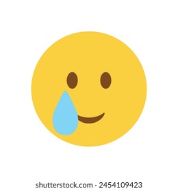 Cara sonriente con emoji de lágrima