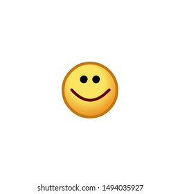 Smiling Face Vector Icon. Isolated Happy Face Emoji, Emoticon, Illustration