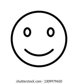 Smiling Face Vector Illustration Line Design Stock Vector (Royalty Free ...