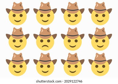 265 Cowboy hat emoji Images, Stock Photos & Vectors | Shutterstock