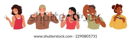 Smiling Faces Of People With Braces, Proud Of Their Journey To Straighter Teeth And Improved Confidence. Happy Male and Female Character Correct their Oral Bites. Cartoon People Vector Illustration