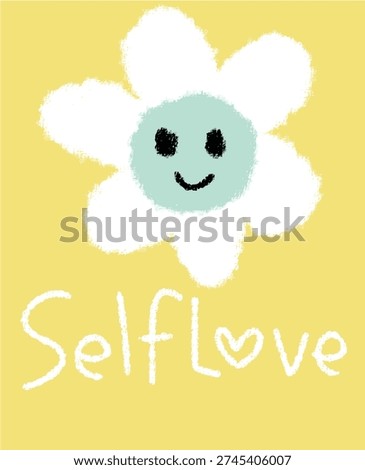 Smiling Flower Self Love Affirmation