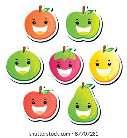 Smiling fruit series
