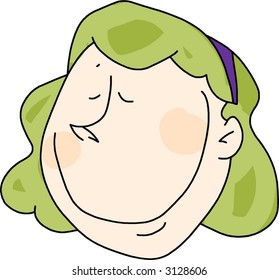 Smiling funky girl - See my portfolio for more great vectors!