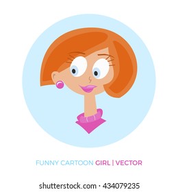 Smiling Girl cartoon fun