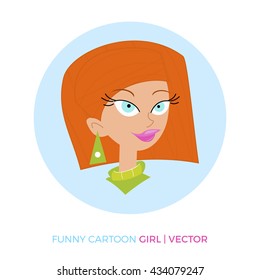 Smiling Girl cartoon fun