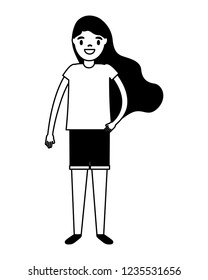 smiling girl portrait on white background 