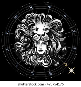 smiling girl symbolizes the zodiac sign Leo