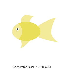 Smiling goldfish made in a flat style

Vector color illustration