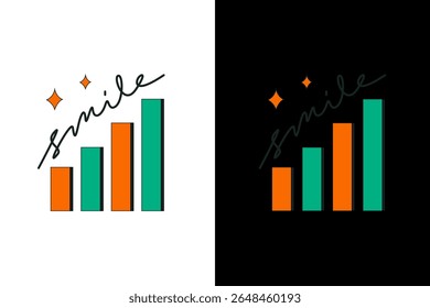 Smiling Growth, Abstract Business Chart Concept