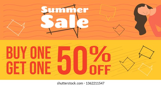 A smiling happy girl looks out from behind a screen. A young woman looks out of the corner. Shows hands and feet. Summer Friday sale latest offers.