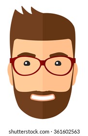 Smiling happy man.