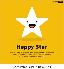 Smiling Happy Star Emoji Icon 