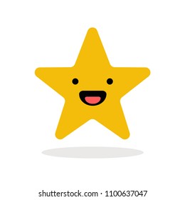 Smiling Happy Star Emoji Icon 