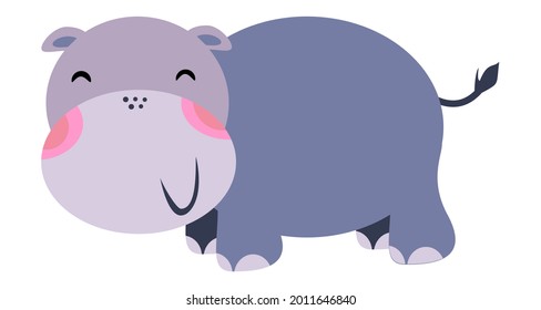 
Smiling Hippo Cartoon, Perfect for logo, icon, illustration, pattern, background, wallpaper, wrapping paper.