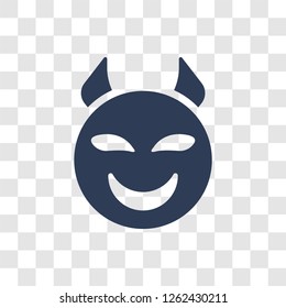 Smiling Horns Emoji Icon Trendy Smiling Stock Vector (Royalty Free ...