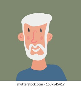 Smiling human icon. Human avatar. Simple cute characters. Cute friendly people.
Flat cartoon vector illustration. - Vector