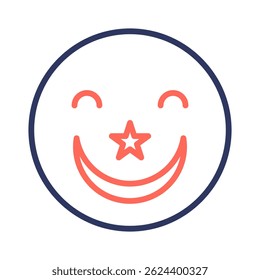 Elemento de icono sonriente para el diseño