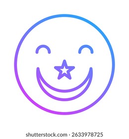 Smiling Icon Element For Design