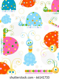 smiling insects background