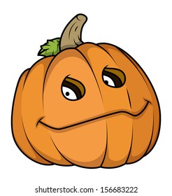smiling jack o' lantern - Halloween vector illustration