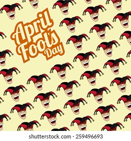 Smiling joker pattern in fool's day