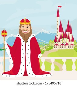 smiling King and his castle