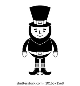 smiling leprechaun cartoon st patricks day character